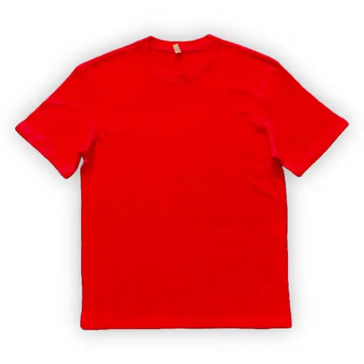 Eco friendly soft - camiseta de caballero cuello redondo (color sólido)